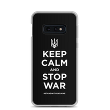 Samsung Galaxy S10e Keep Calm and Stop War (Support Ukraine) White Print Samsung Case by Design Express
