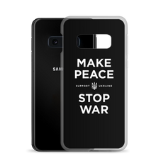 Make Peace Stop War (Support Ukraine) Black Samsung Case by Design Express