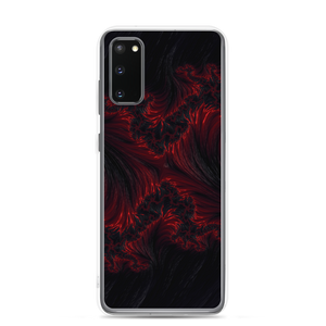 Samsung Galaxy S20 Black Red Fractal Art Samsung Case by Design Express