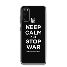 Samsung Galaxy S20 Keep Calm and Stop War (Support Ukraine) White Print Samsung Case by Design Express