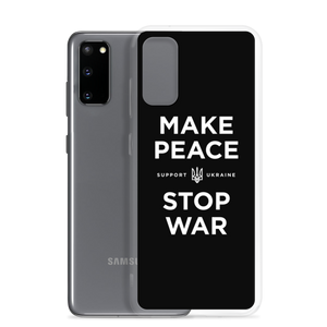 Make Peace Stop War (Support Ukraine) Black Samsung Case by Design Express