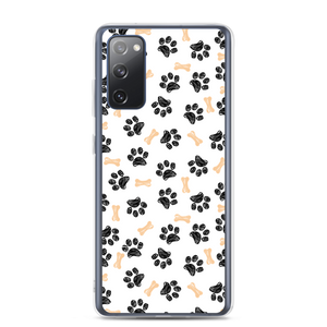 Samsung Galaxy S20 FE Dog Paws and Bones Pattern Samsung Case by Design Express