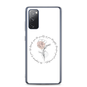 Samsung Galaxy S20 FE the happiness of your life deppends upon the quality of your thoughts Samsung Case by Design Express