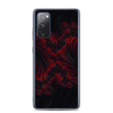 Samsung Galaxy S20 FE Black Red Fractal Art Samsung Case by Design Express