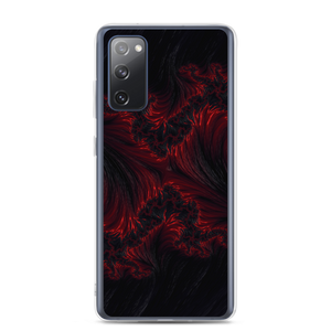 Samsung Galaxy S20 FE Black Red Fractal Art Samsung Case by Design Express