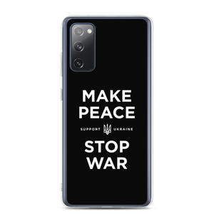 Samsung Galaxy S20 FE Make Peace Stop War (Support Ukraine) Black Samsung Case by Design Express