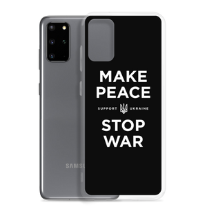 Make Peace Stop War (Support Ukraine) Black Samsung Case by Design Express