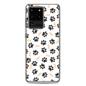 Samsung Galaxy S20 Ultra Dog Paws and Bones Pattern Samsung Case by Design Express