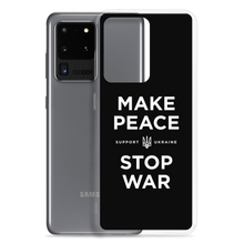 Make Peace Stop War (Support Ukraine) Black Samsung Case by Design Express