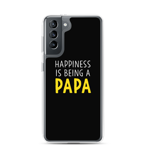 Samsung Galaxy S21 Happiness is Being a Papa (Funny) Samsung Case by Design Express