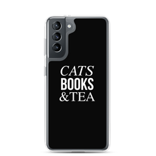 Samsung Galaxy S21 Cats Books Tea (Funny) Samsung Case by Design Express