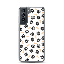 Samsung Galaxy S21 Dog Paws and Bones Pattern Samsung Case by Design Express