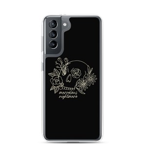 Samsung Galaxy S21 Marvelous Nightmare Flower Skull Samsung Case by Design Express