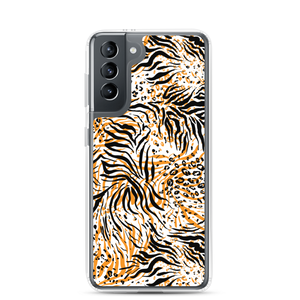 Samsung Galaxy S21 Tiger Seamless Pattern Samsung Case by Design Express