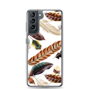 Samsung Galaxy S21 Feathers Pattern Samsung Case by Design Express