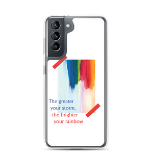 Samsung Galaxy S21 Rainbow Samsung Case White by Design Express