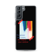 Samsung Galaxy S21 Rainbow Samsung Case Black by Design Express
