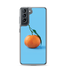 Samsung Galaxy S21 Orange on Blue Samsung Case by Design Express