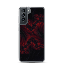 Samsung Galaxy S21 Black Red Fractal Art Samsung Case by Design Express