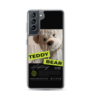 Samsung Galaxy S21 Teddy Bear Hystory Samsung Case Black by Design Express