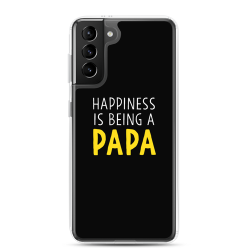 Samsung Galaxy S21 Plus Happiness is Being a Papa (Funny) Samsung Case by Design Express