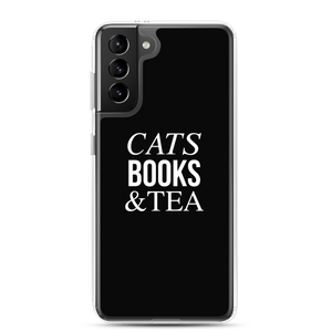 Samsung Galaxy S21 Plus Cats Books Tea (Funny) Samsung Case by Design Express