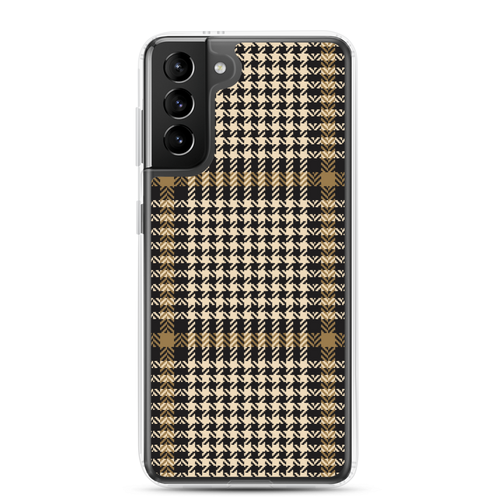 Samsung Galaxy S21 Plus Herringbone Glen Plaid Pattern Samsung Case by Design Express