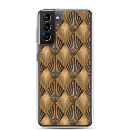 Samsung Galaxy S21 Plus Golden Art Deco Pattern Samsung Case by Design Express