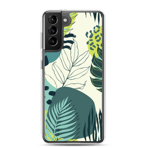 Samsung Galaxy S21 Plus Fresh Tropical Leaf Pattern Samsung Case by Design Express