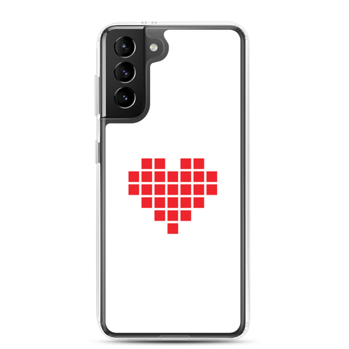 Samsung Galaxy S21 Plus I Heart U Pixel Samsung Case by Design Express