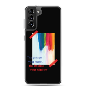 Samsung Galaxy S21 Plus Rainbow Samsung Case Black by Design Express