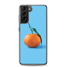Samsung Galaxy S21 Plus Orange on Blue Samsung Case by Design Express