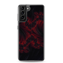 Samsung Galaxy S21 Plus Black Red Fractal Art Samsung Case by Design Express