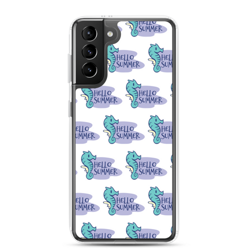 Samsung Galaxy S21 Plus Seahorse Hello Summer Samsung Case by Design Express