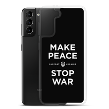 Make Peace Stop War (Support Ukraine) Black Samsung Case by Design Express