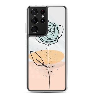 Samsung Galaxy S21 Ultra Pasty Flower Line Samsung Case by Design Express