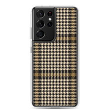 Samsung Galaxy S21 Ultra Herringbone Glen Plaid Pattern Samsung Case by Design Express