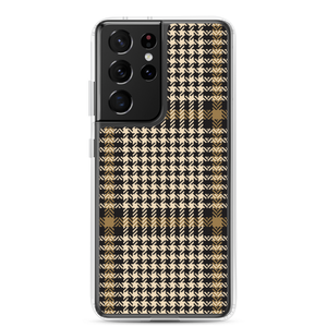 Samsung Galaxy S21 Ultra Herringbone Glen Plaid Pattern Samsung Case by Design Express