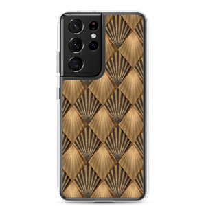 Samsung Galaxy S21 Ultra Golden Art Deco Pattern Samsung Case by Design Express