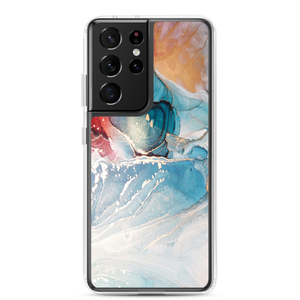 Samsung Galaxy S21 Ultra Colorful Marble Liquid ink Art Full Print Samsung Case by Design Express