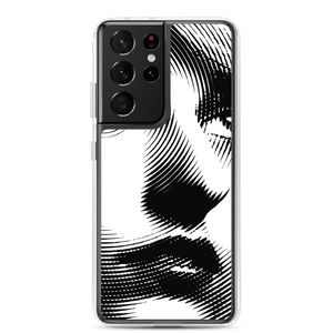 Samsung Galaxy S21 Ultra Face Art Black & White Samsung Case by Design Express