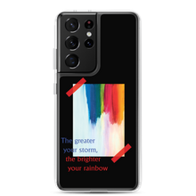 Samsung Galaxy S21 Ultra Rainbow Samsung Case Black by Design Express
