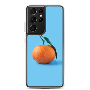 Samsung Galaxy S21 Ultra Orange on Blue Samsung Case by Design Express