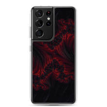 Samsung Galaxy S21 Ultra Black Red Fractal Art Samsung Case by Design Express