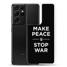 Make Peace Stop War (Support Ukraine) Black Samsung Case by Design Express