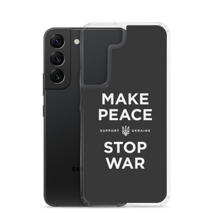 Make Peace Stop War (Support Ukraine) Black Samsung Case by Design Express