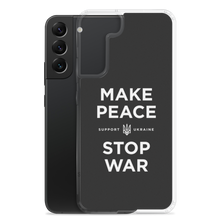 Make Peace Stop War (Support Ukraine) Black Samsung Case by Design Express