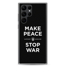 Samsung Galaxy S22 Ultra Make Peace Stop War (Support Ukraine) Black Samsung Case by Design Express