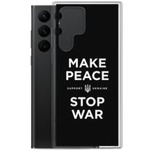 Make Peace Stop War (Support Ukraine) Black Samsung Case by Design Express