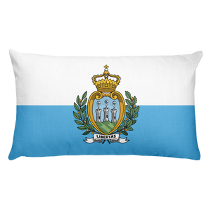 Default Title San Marino Flag Allover Print Rectangular Pillow Home by Design Express
